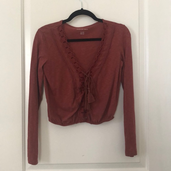 American Eagle long sleeve crop top - Picture 1 of 3